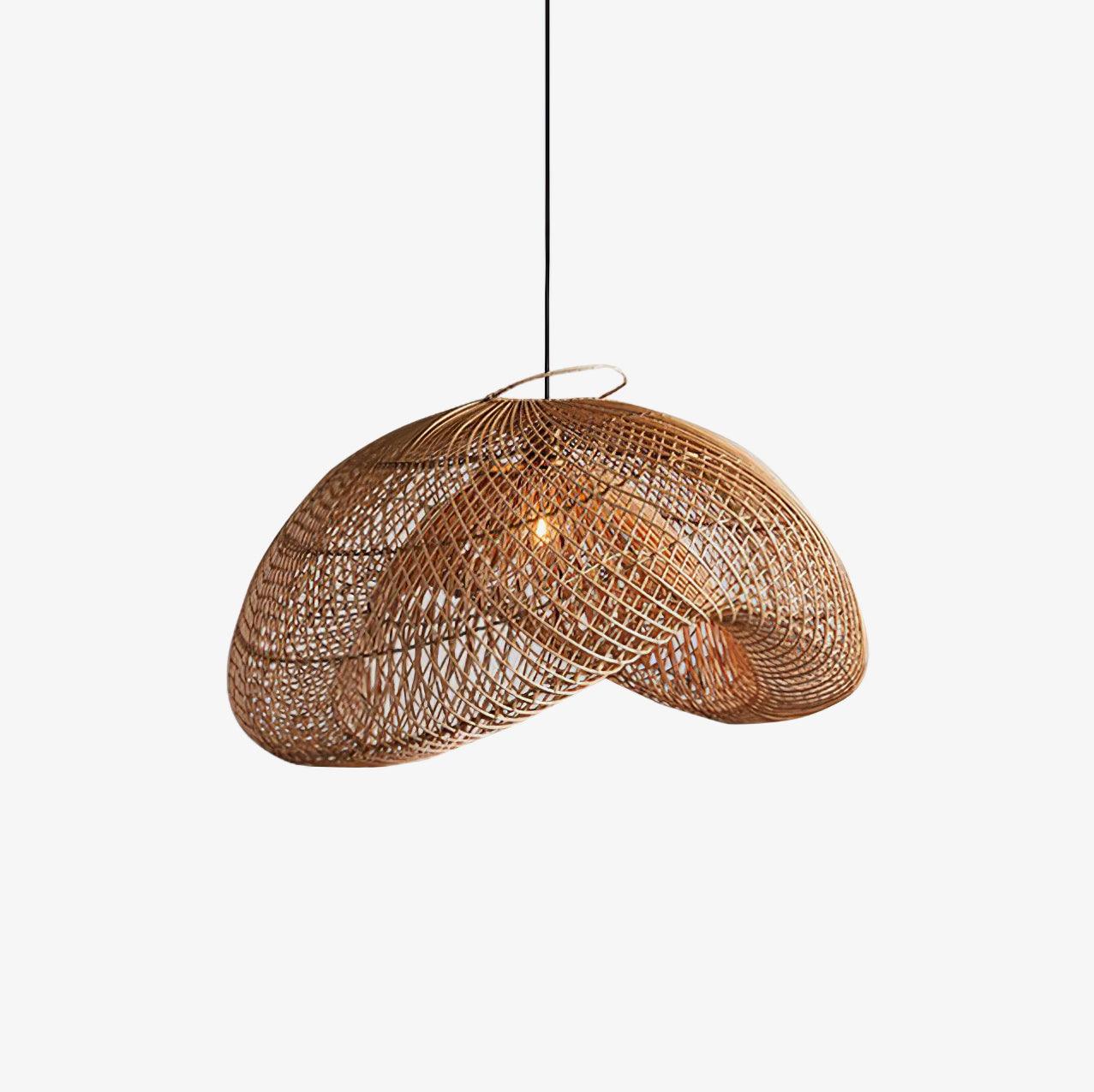 Juno Rustic Rattan Pendant Light Living Room - Neutralighting