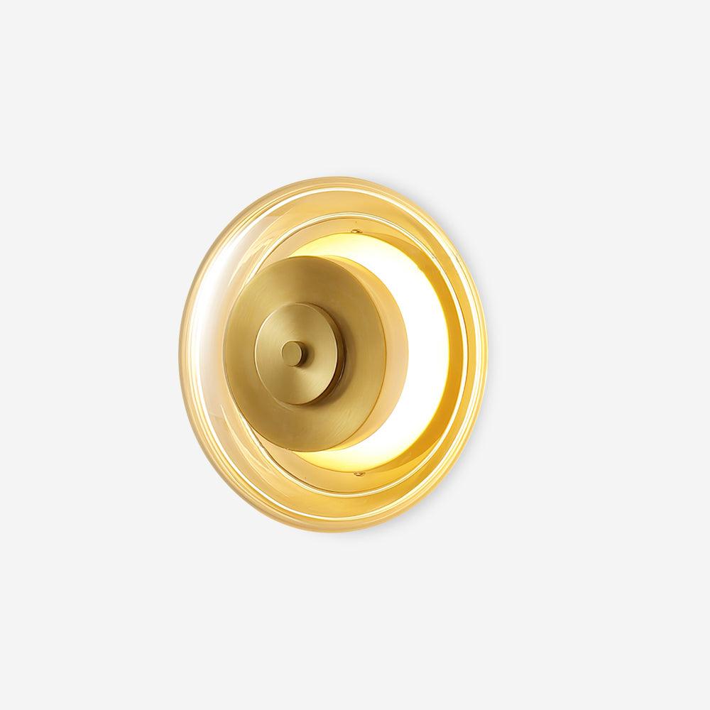 Elysso Brass Circular Wall Lamp - Neutralighting
