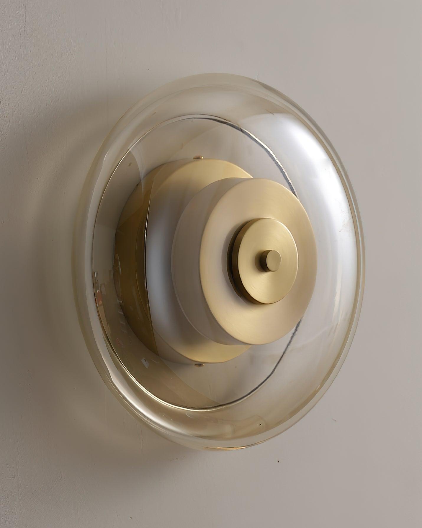 Elysso Brass Circular Wall Lamp - Neutralighting