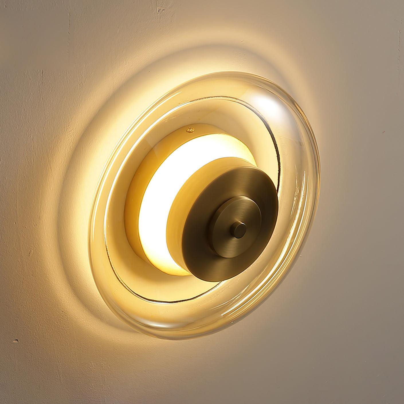 Elysso Brass Circular Wall Lamp - Neutralighting