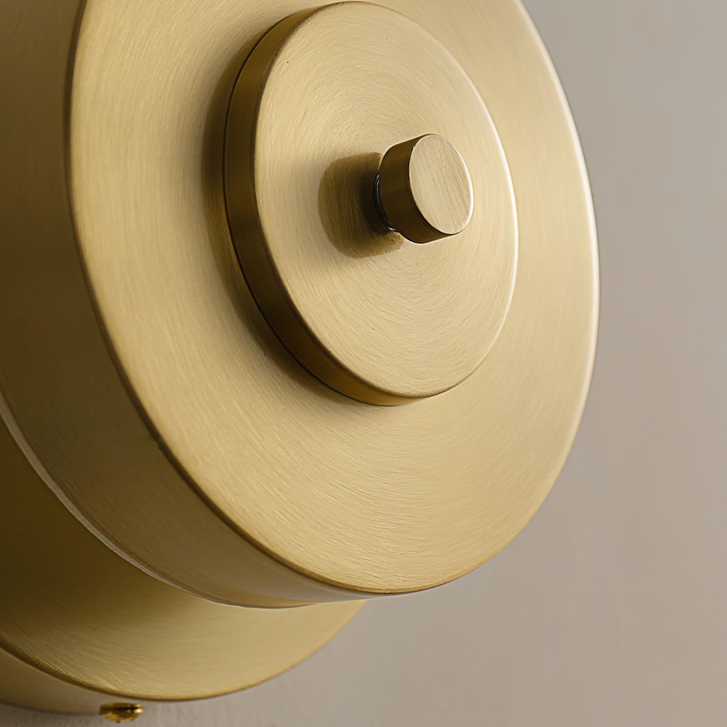 Elysso Brass Circular Wall Lamp - Neutralighting
