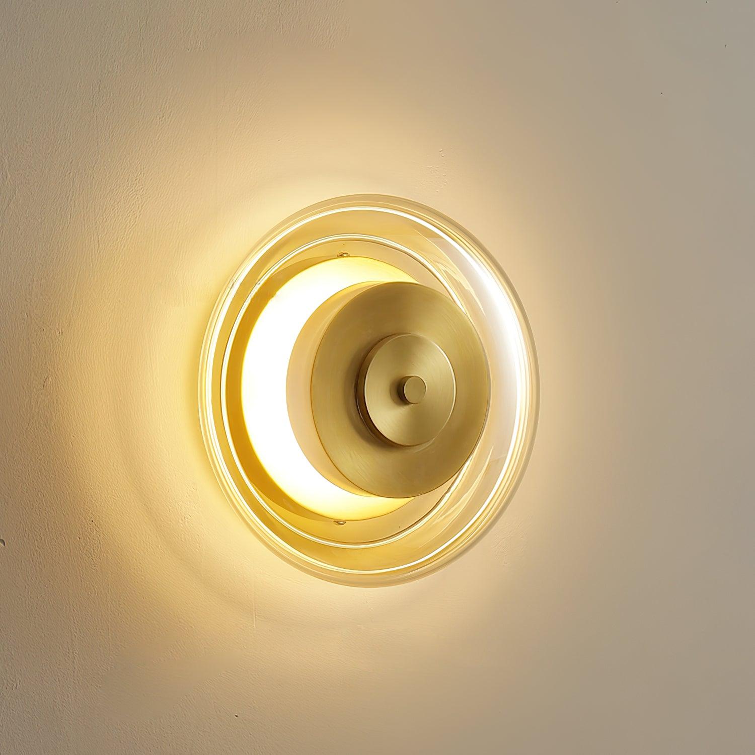 Elysso Brass Circular Wall Lamp - Neutralighting