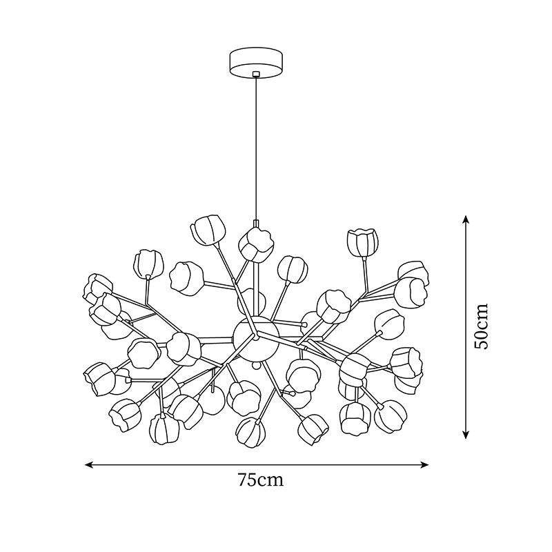 Elora Flower Chandelier - Neutralighting