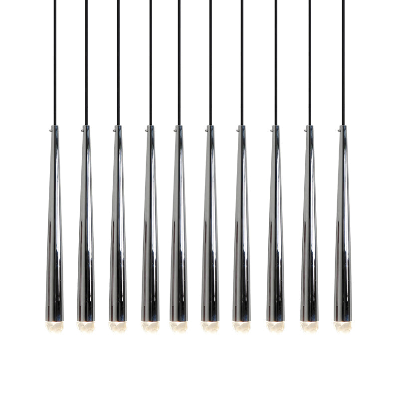 Chandelier with Polished Brass and Crystal Shades Minimalist - Neutralighting