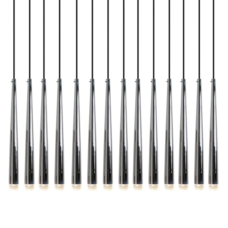 Chandelier with Polished Brass and Crystal Shades Minimalist - Neutralighting
