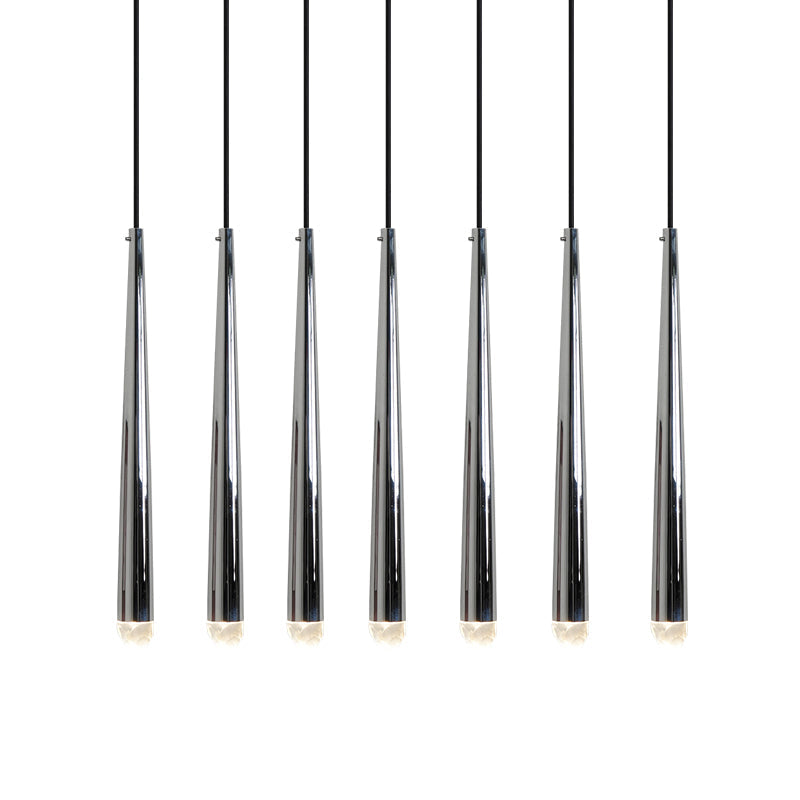 Chandelier with Polished Brass and Crystal Shades Minimalist - Neutralighting