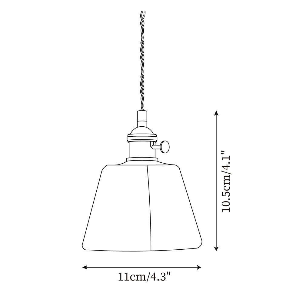 Amberlyn Vintage Amber Glass Pendant Light - Neutralighting