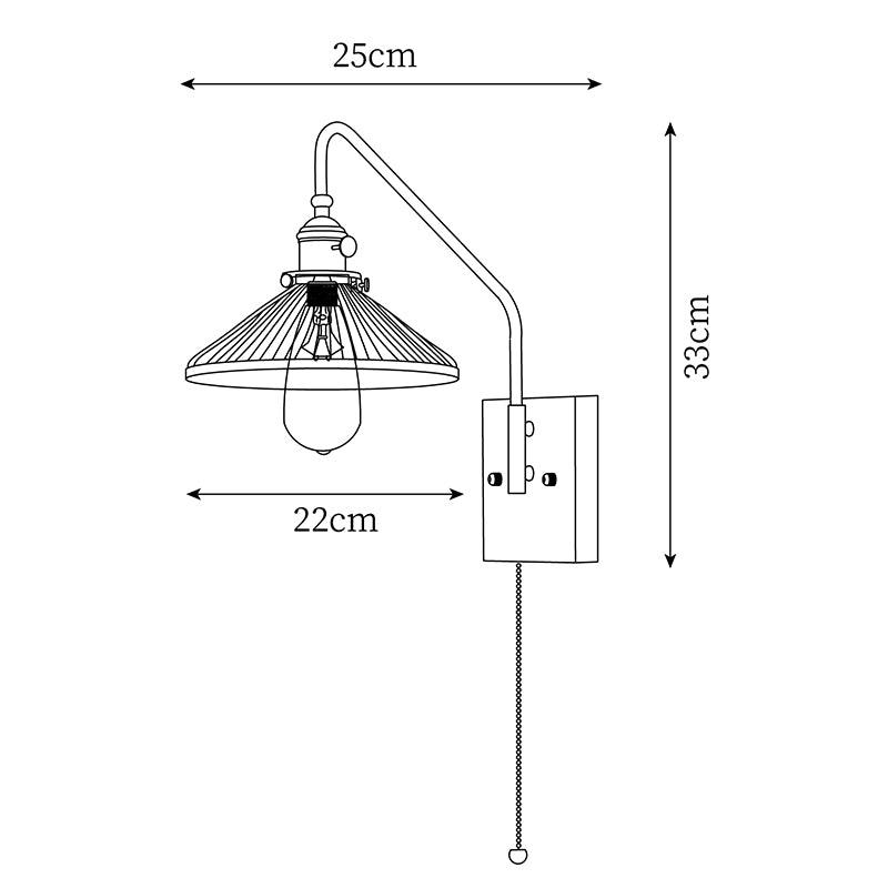 Fayel Pleated Shade Wall Lamp - Neutralighting