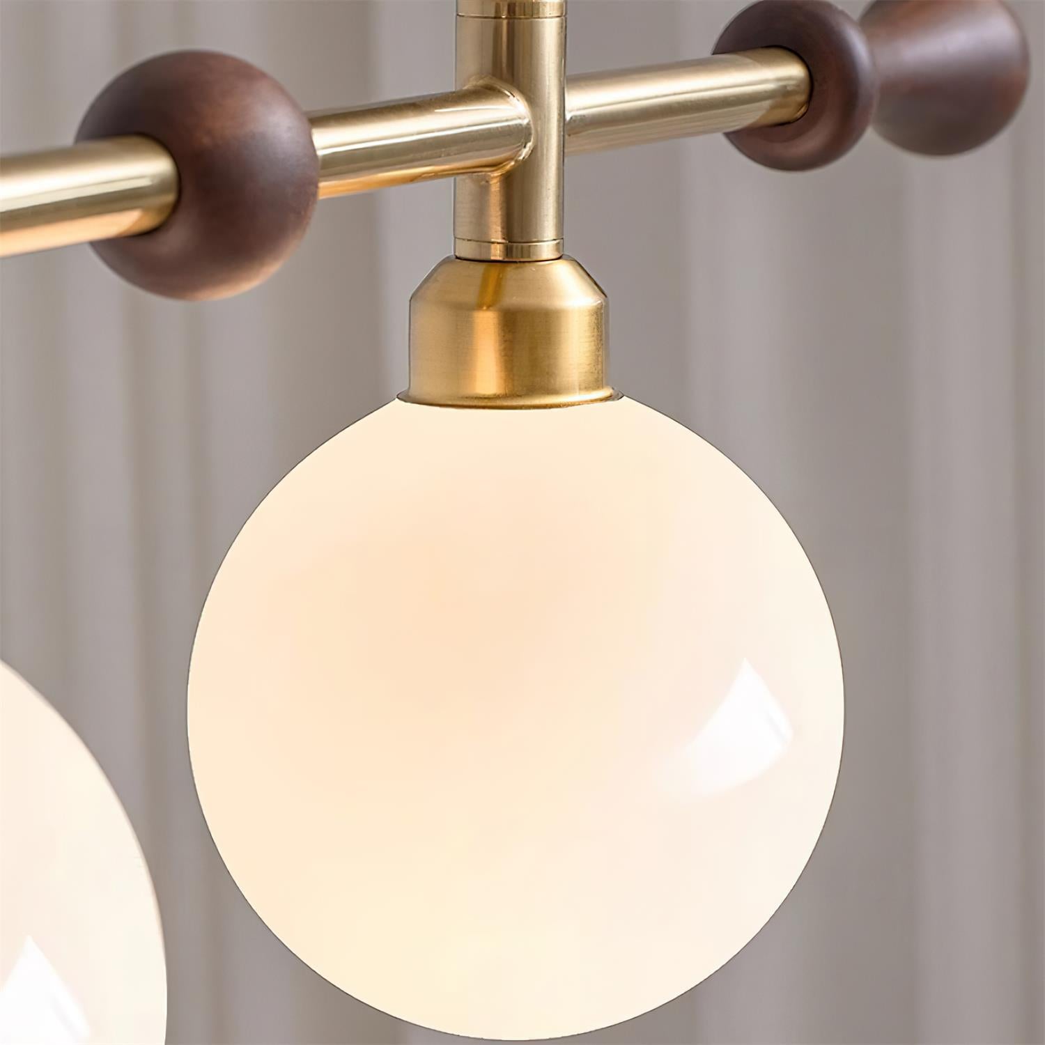 Chandelier Linear Globe LED/Incandescent for Dining Room Kitchen Island - Neutralighting
