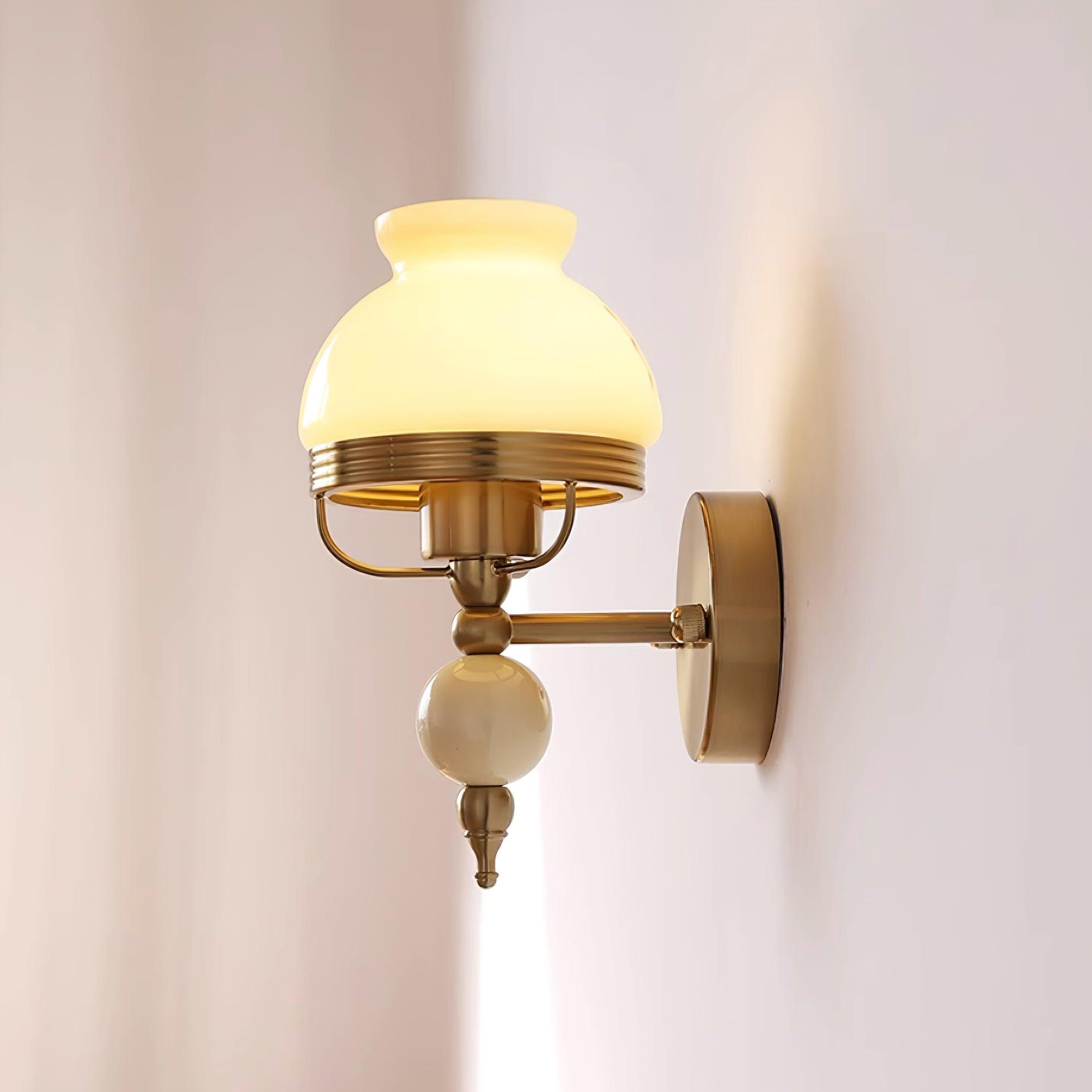 Wall Lamp Glass and Metal Light for Bedroom or Hallway Retro - Neutralighting