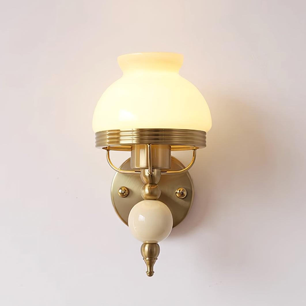 Wall Lamp Glass and Metal Light for Bedroom or Hallway Retro - Neutralighting