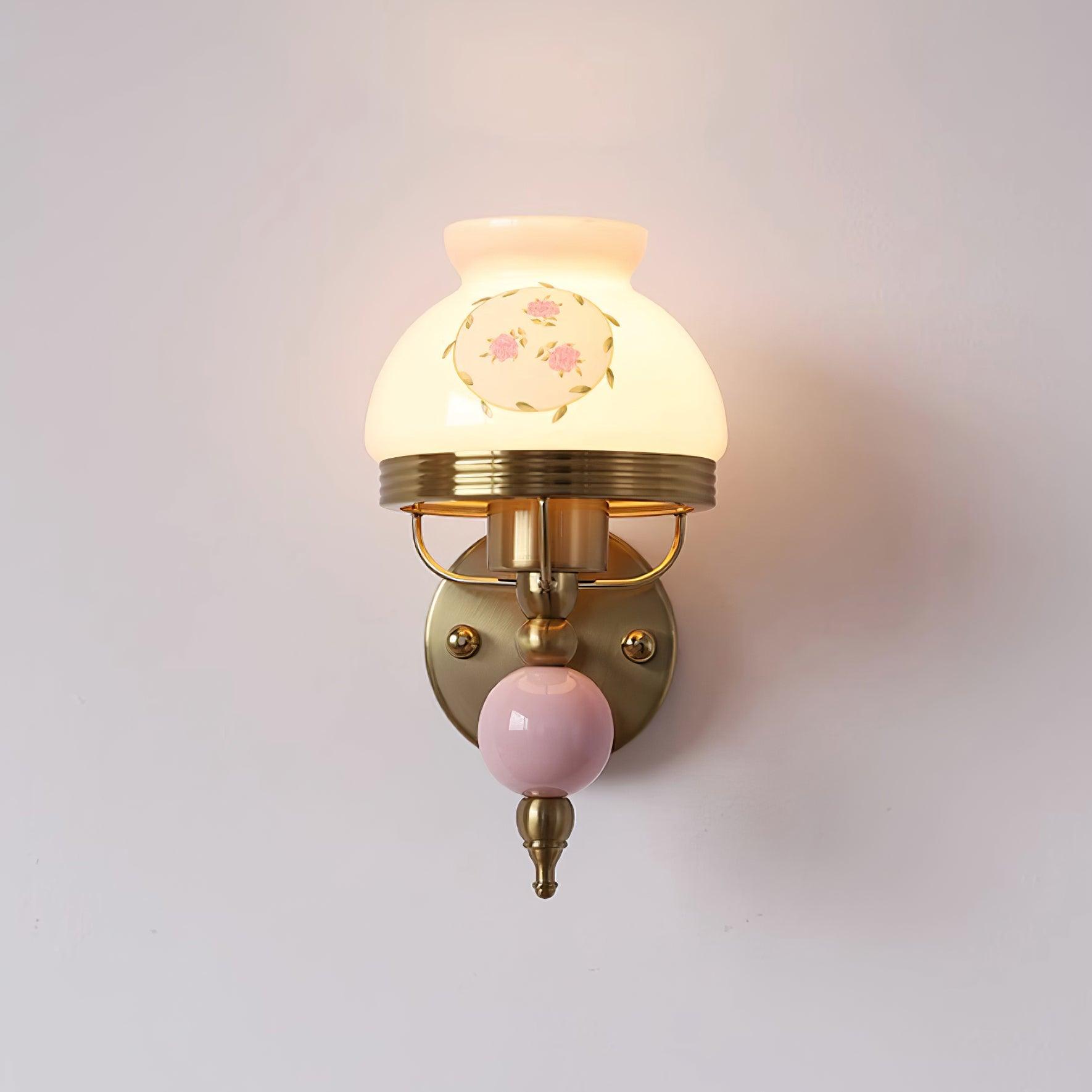 Wall Lamp Glass and Metal Light for Bedroom or Hallway Retro - Neutralighting
