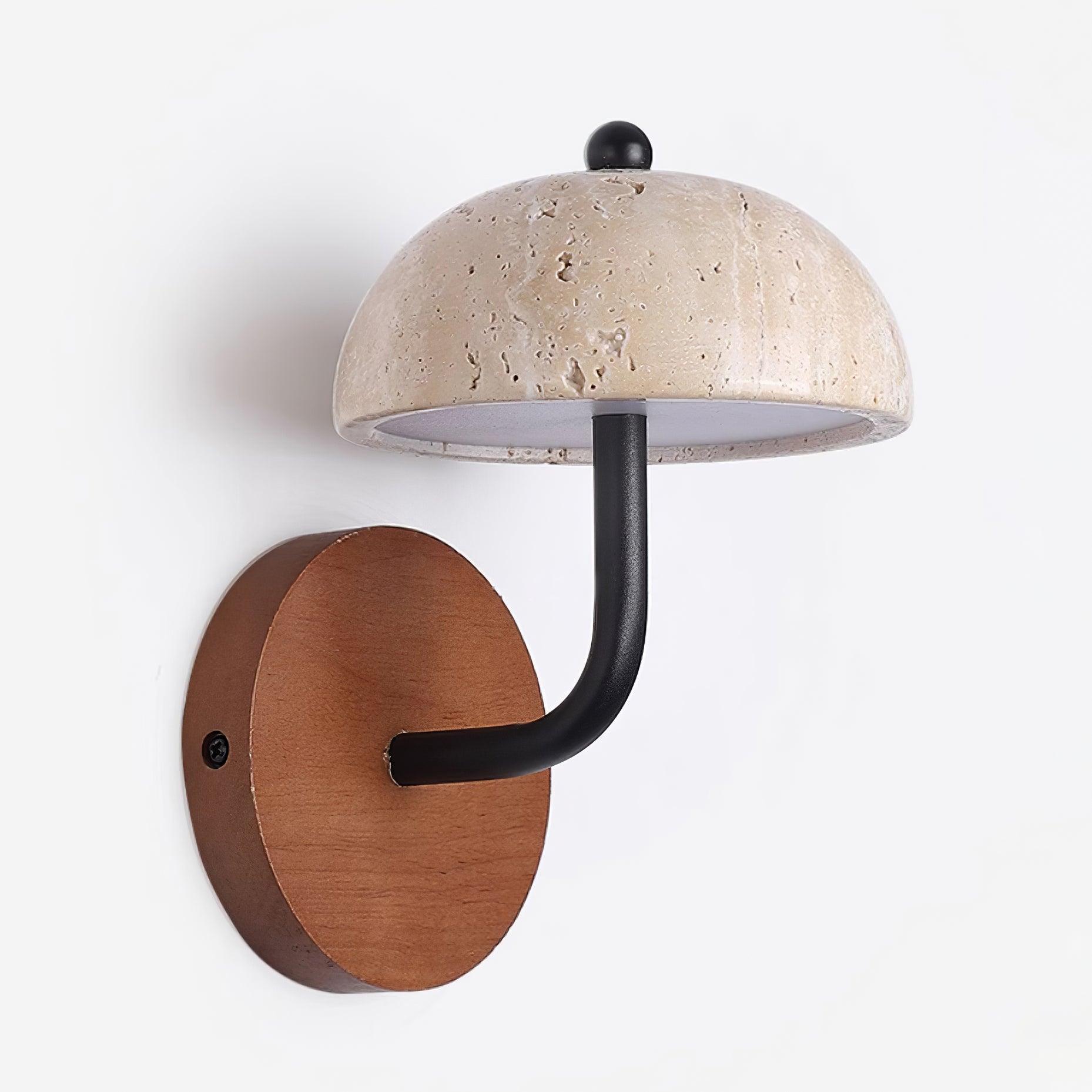 Solaro Wall Light Travertine Half-dome Shade - Neutralighting