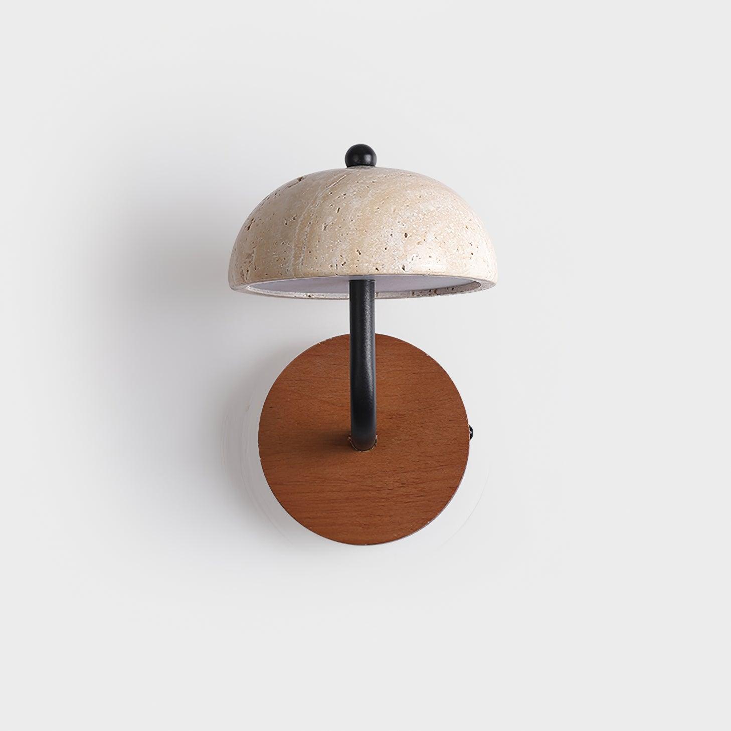 Solaro Wall Light Travertine Half-dome Shade - Neutralighting