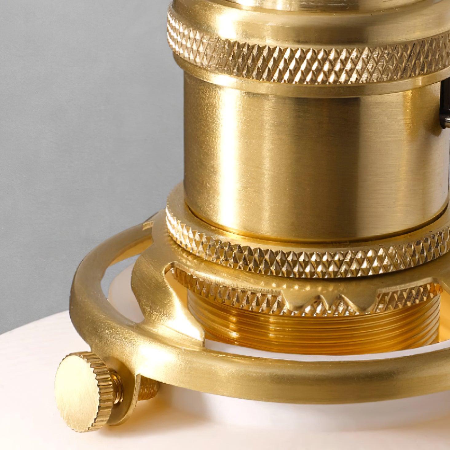 Pendant Lamp Ribbed White Ceramic with Brass Handle - Neutralighting