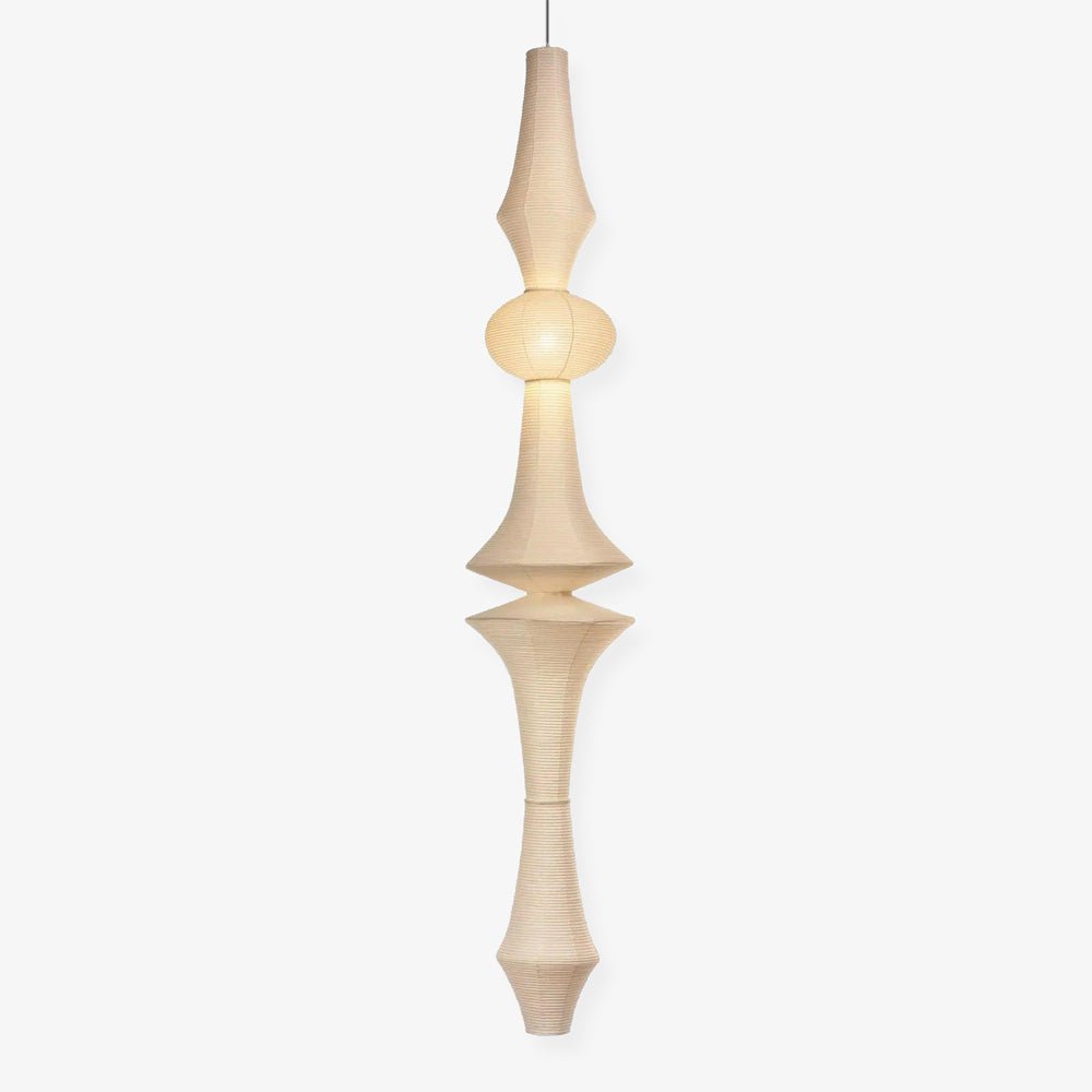 Faye Sculptural Paper Vertical Pendant Light - Neutralighting