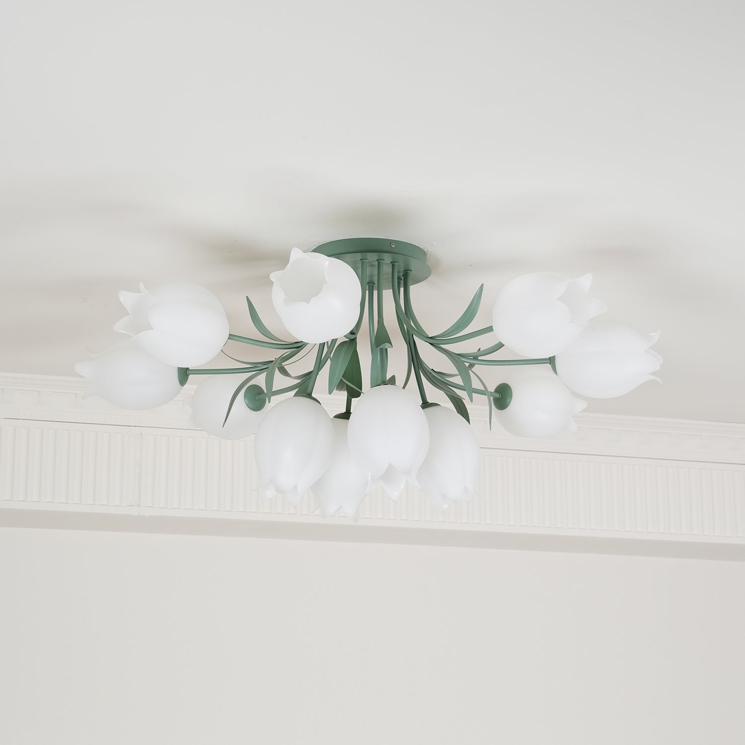 Greya Natural Flower Flush Mount Ceiling Light - Neutralighting