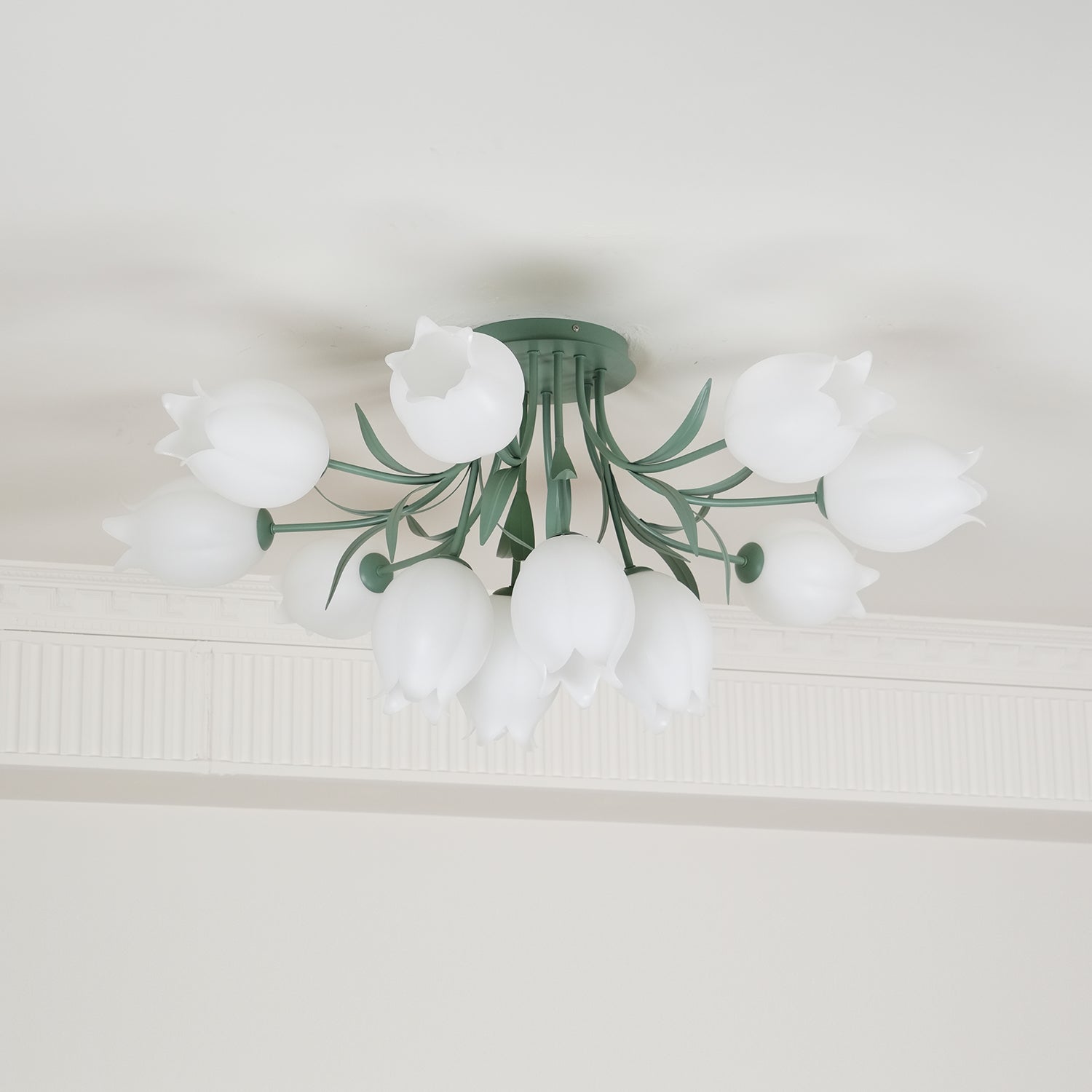 Greya Natural Flower Flush Mount Ceiling Light - Neutralighting
