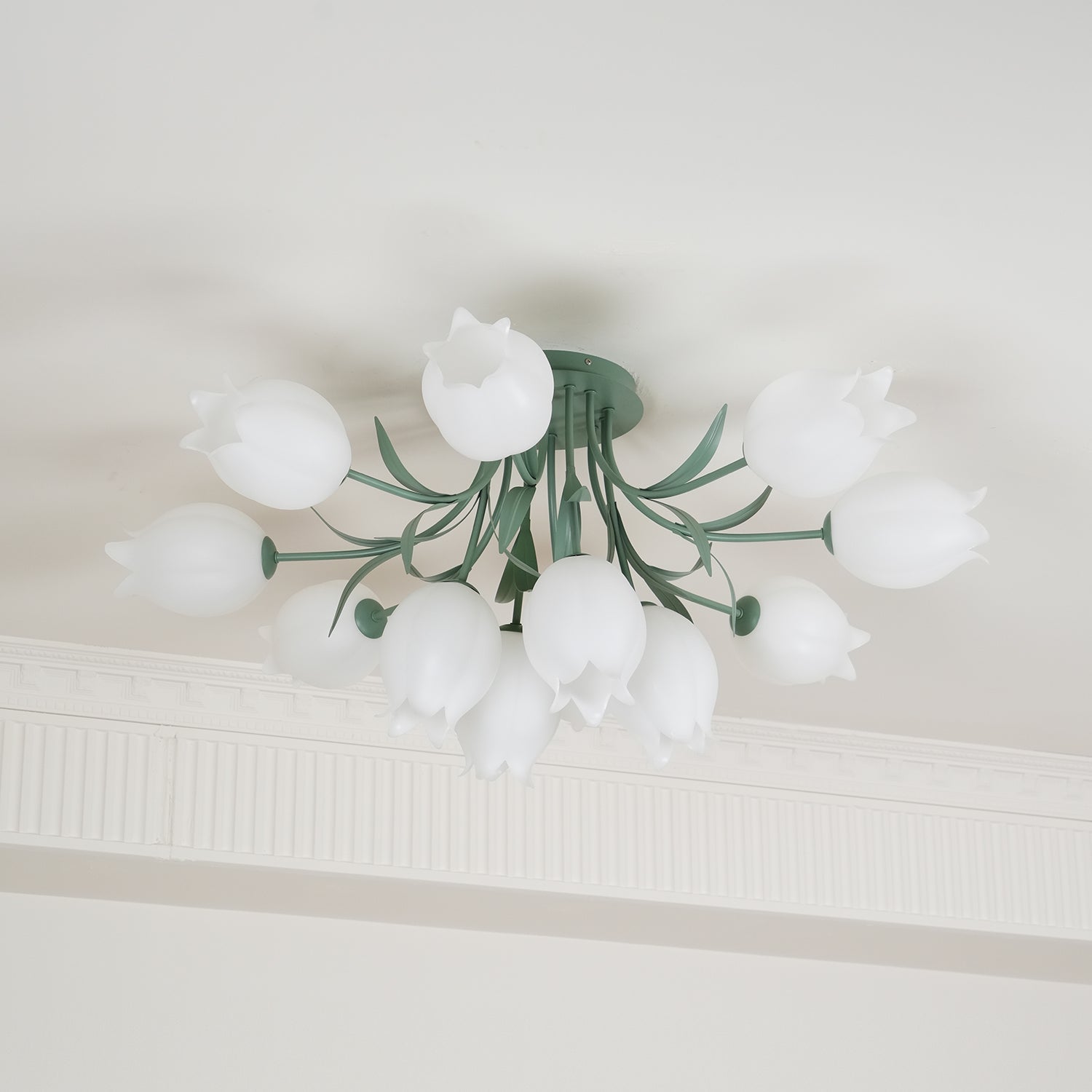 Greya Natural Flower Flush Mount Ceiling Light - Neutralighting