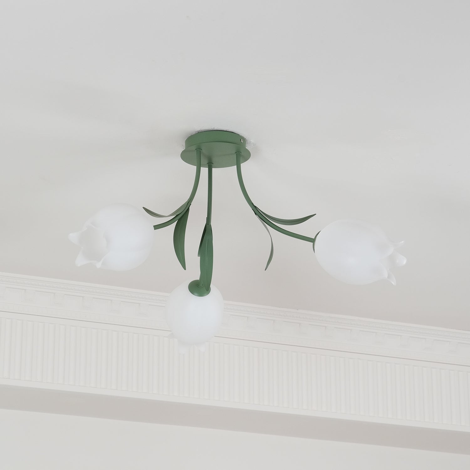 Greya Natural Flower Flush Mount Ceiling Light - Neutralighting