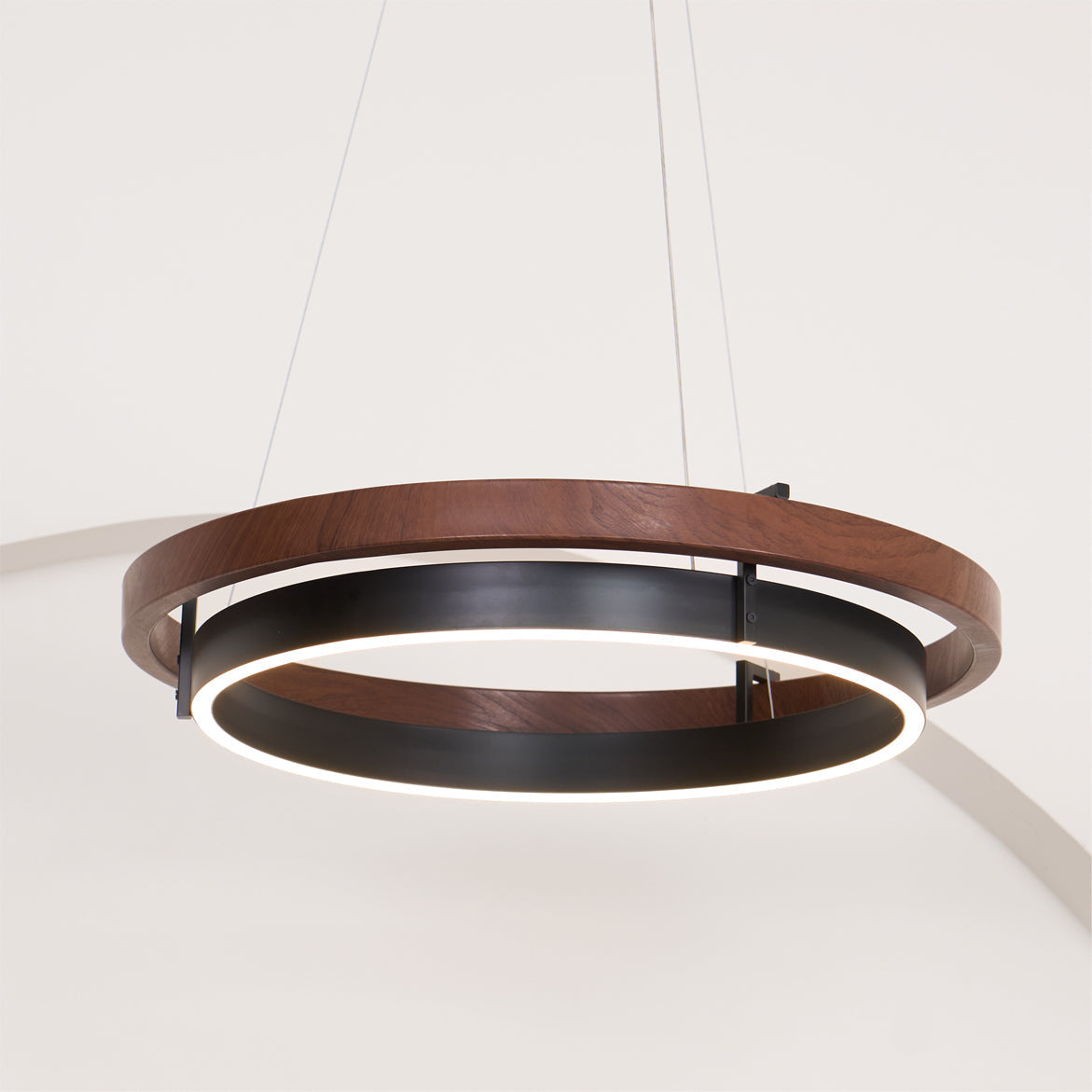 Acorn Ring Wood Chandelier - Neutralighting