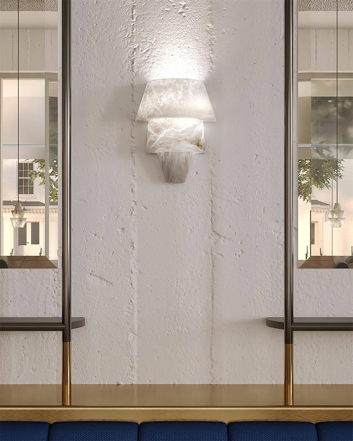 Elyon Elegant White Alabaster Wall Lamp - Neutralighting