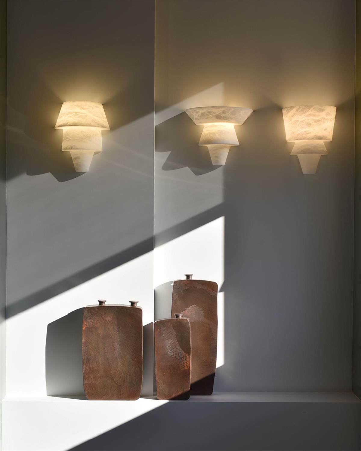 Elyon Elegant White Alabaster Wall Lamp - Neutralighting