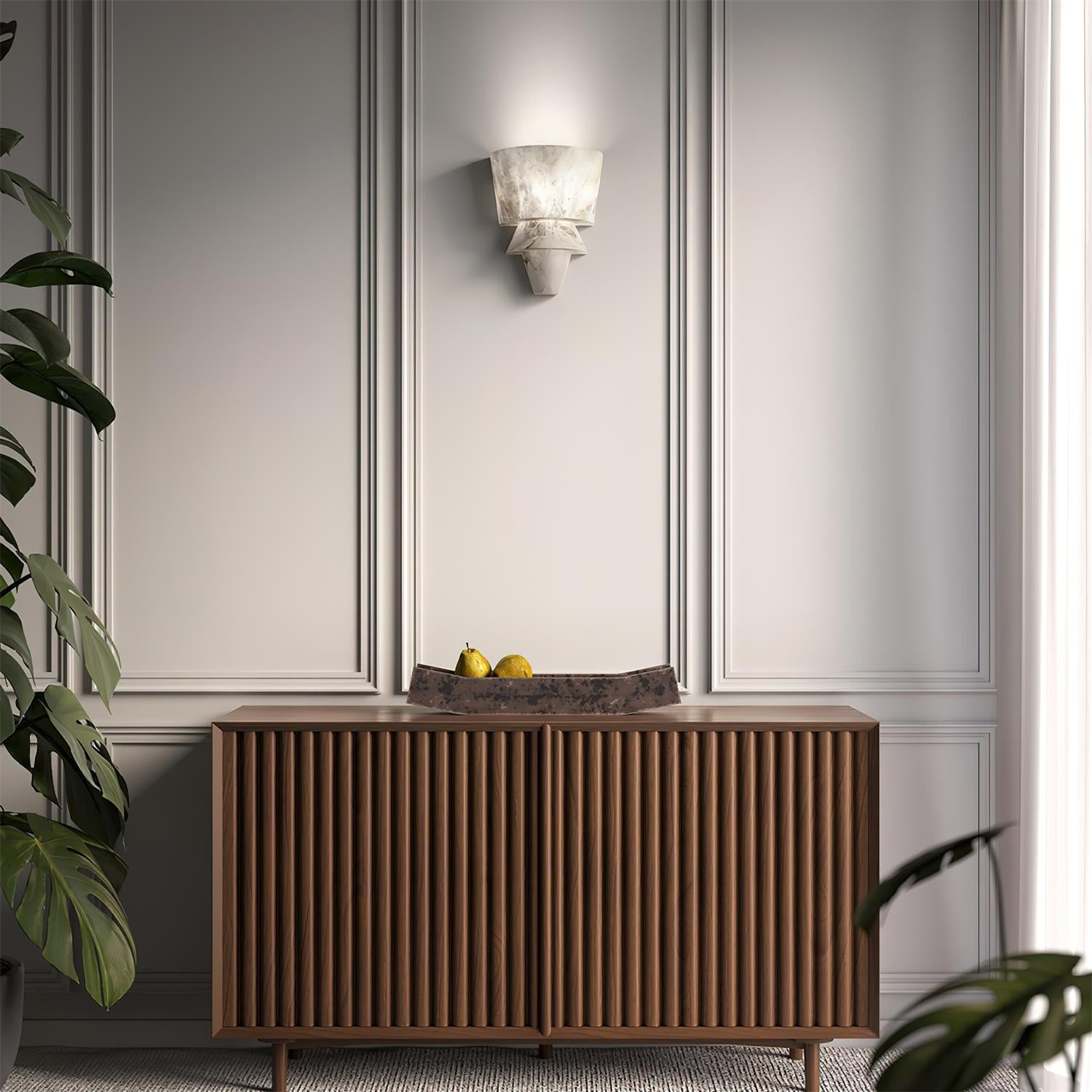 Elyon Elegant White Alabaster Wall Lamp - Neutralighting