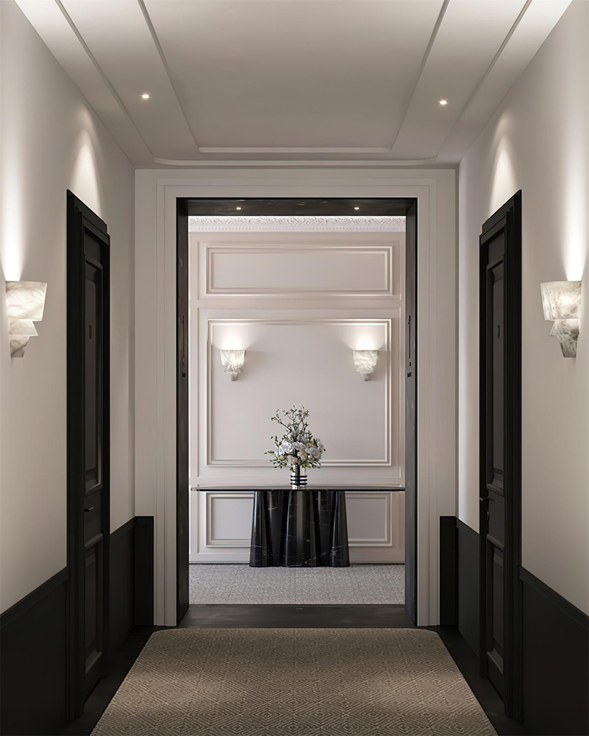 Elyon Elegant White Alabaster Wall Lamp - Neutralighting