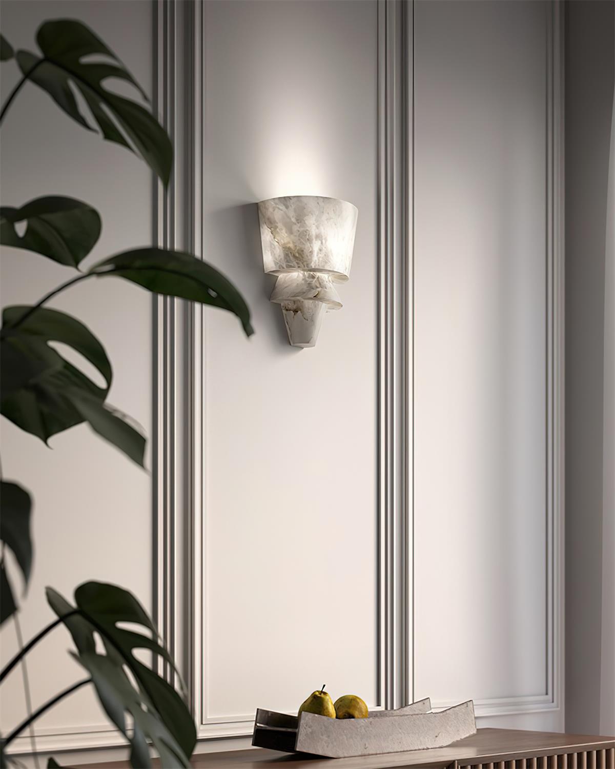 Elyon Elegant White Alabaster Wall Lamp - Neutralighting