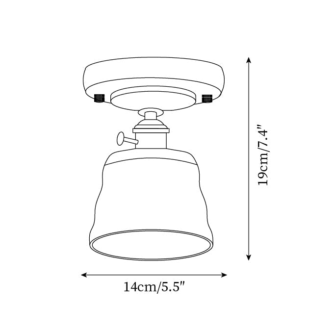 Elano Glass Ceiling Light - Neutralighting