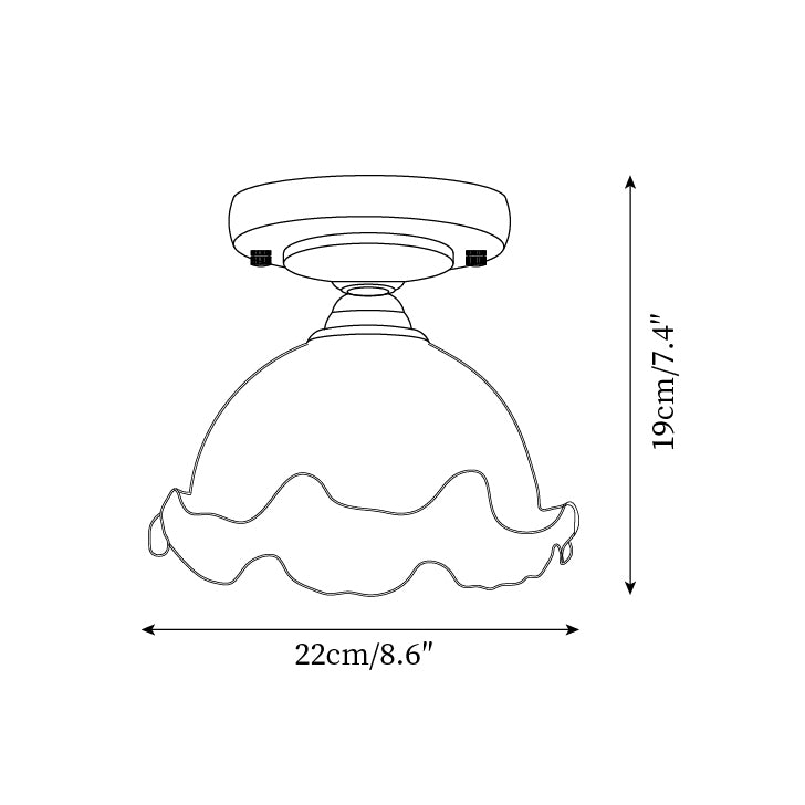 Elano Glass Ceiling Light - Neutralighting