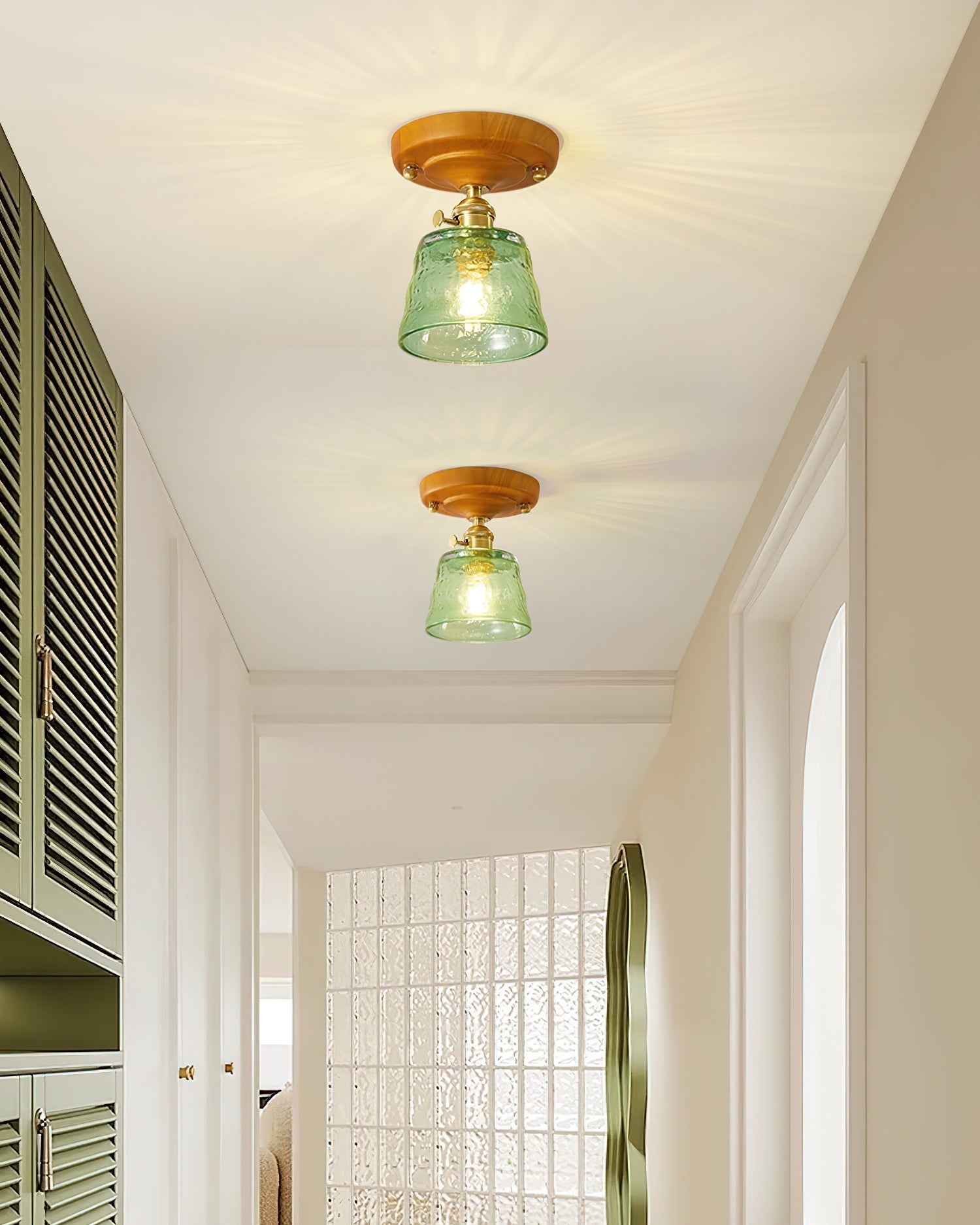 Elano Glass Ceiling Light - Neutralighting