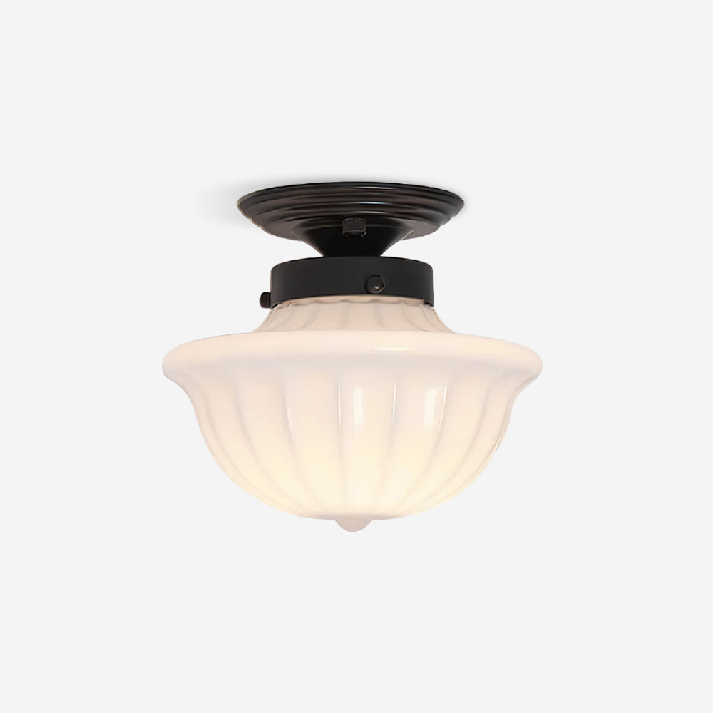 Evola Vintage Opal Glass Ceiling Light - Neutralighting