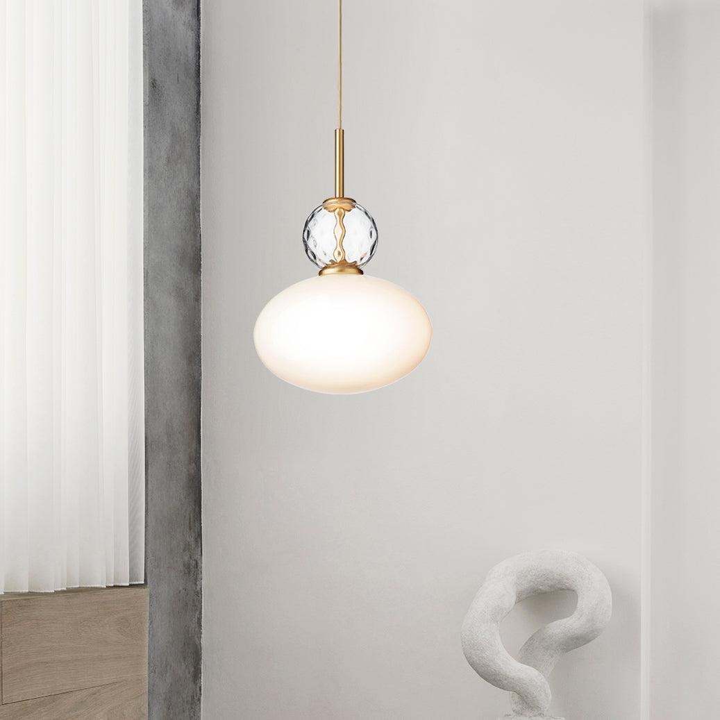 Orbelin Glass and Brass Pendant Lamp - Neutralighting