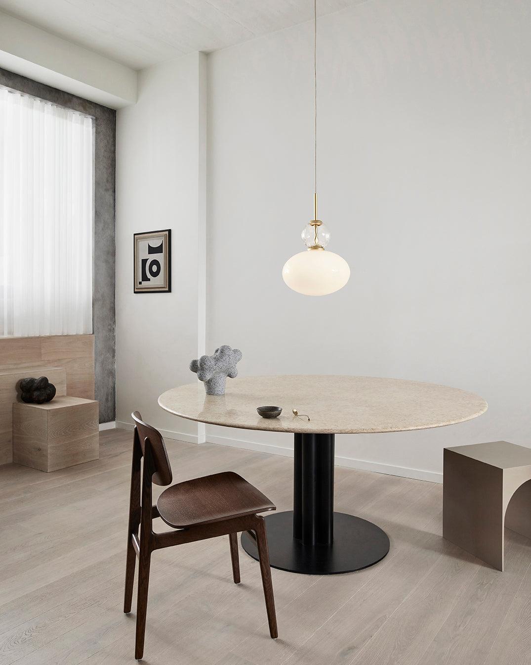 Orbelin Glass and Brass Pendant Lamp - Neutralighting