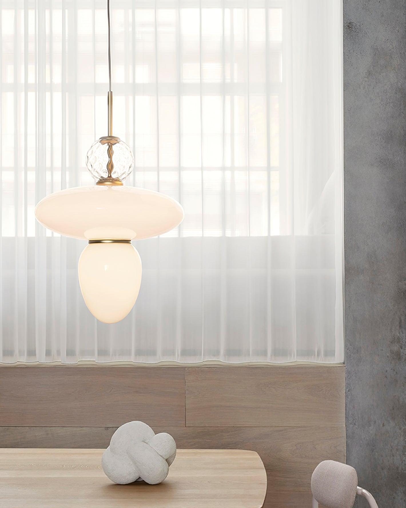 Orbelin Glass and Brass Pendant Lamp - Neutralighting