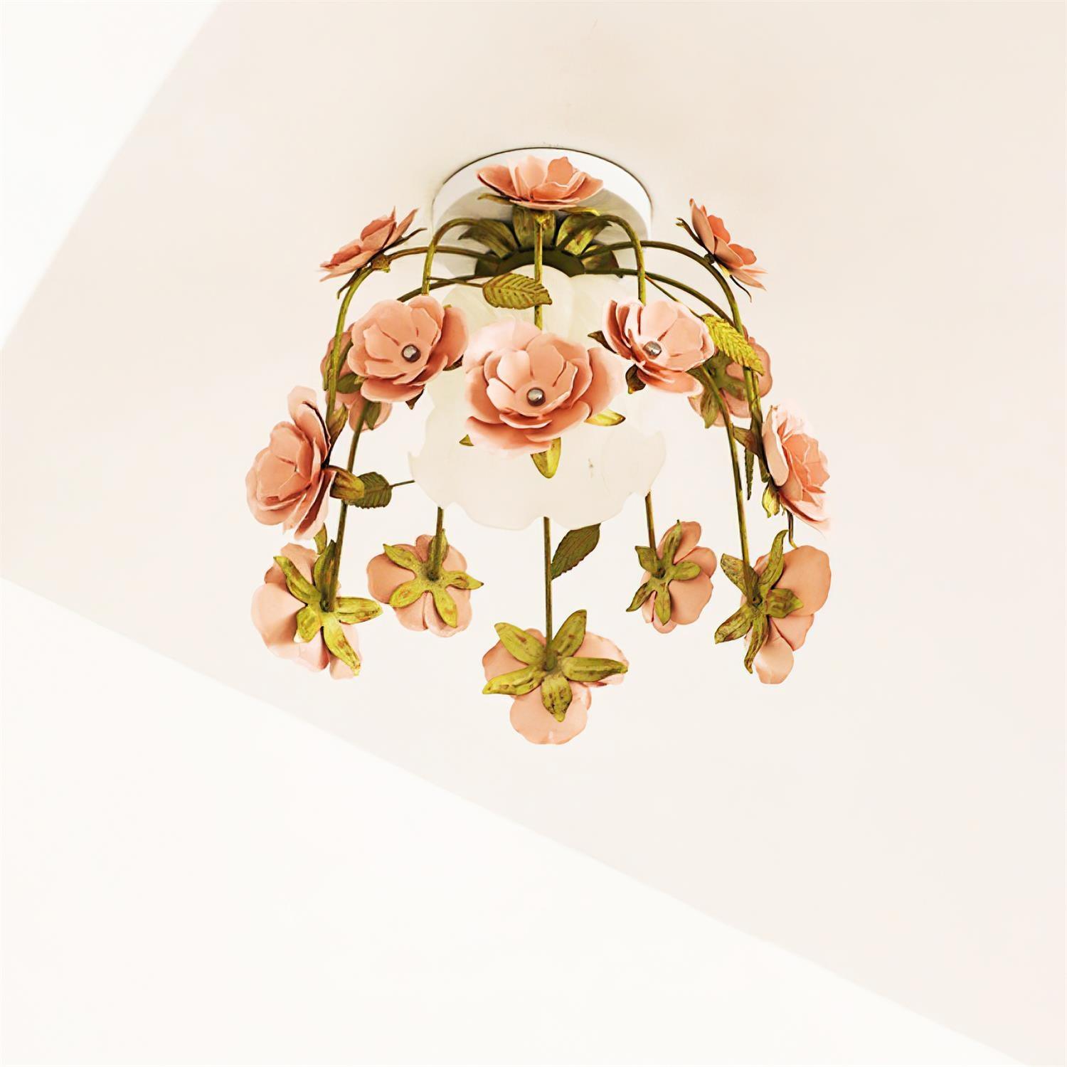Ceiling Light Metal Canopy Floral Blossom Romantic Ambience - Neutralighting