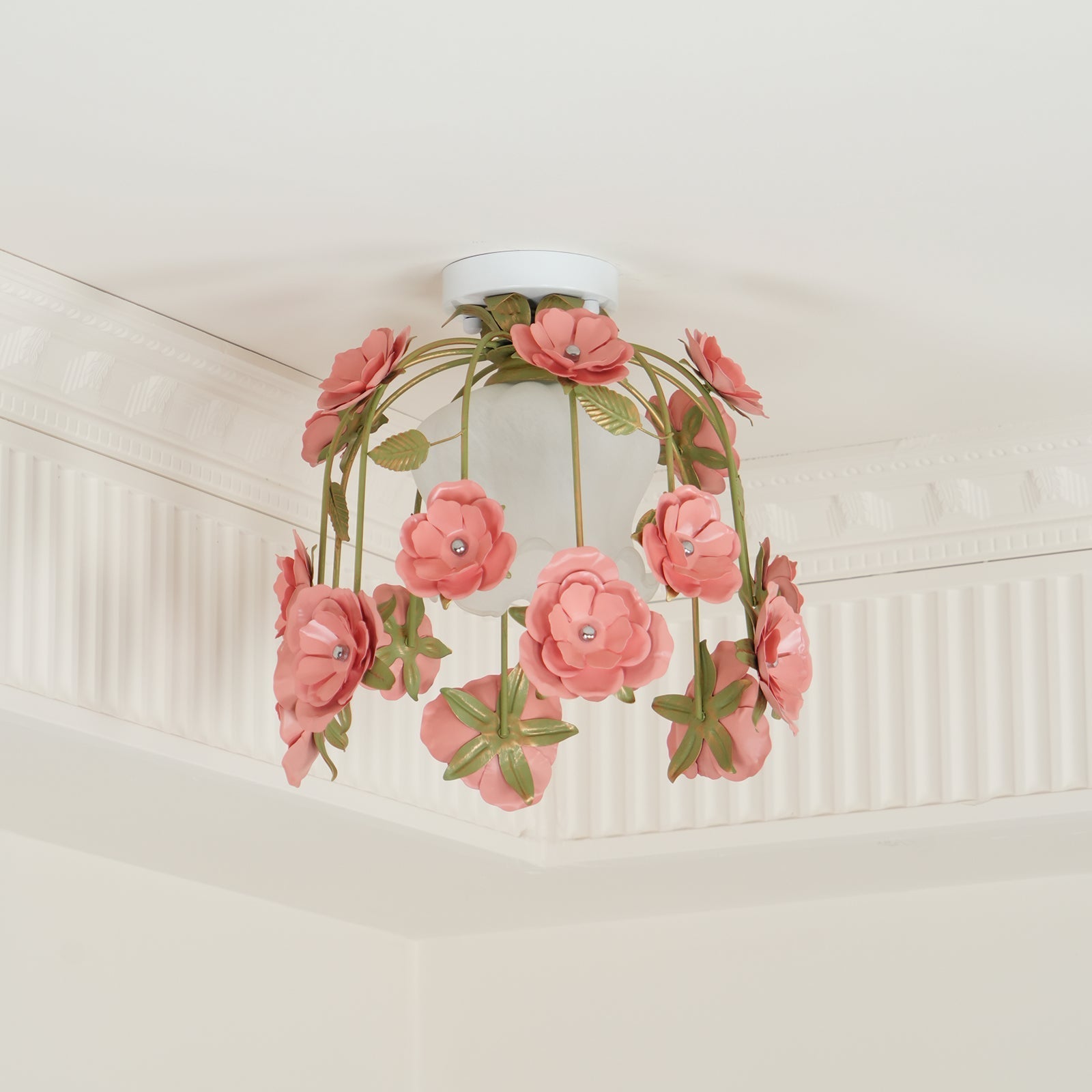 Ceiling Light Metal Canopy Floral Blossom Romantic Ambience - Neutralighting