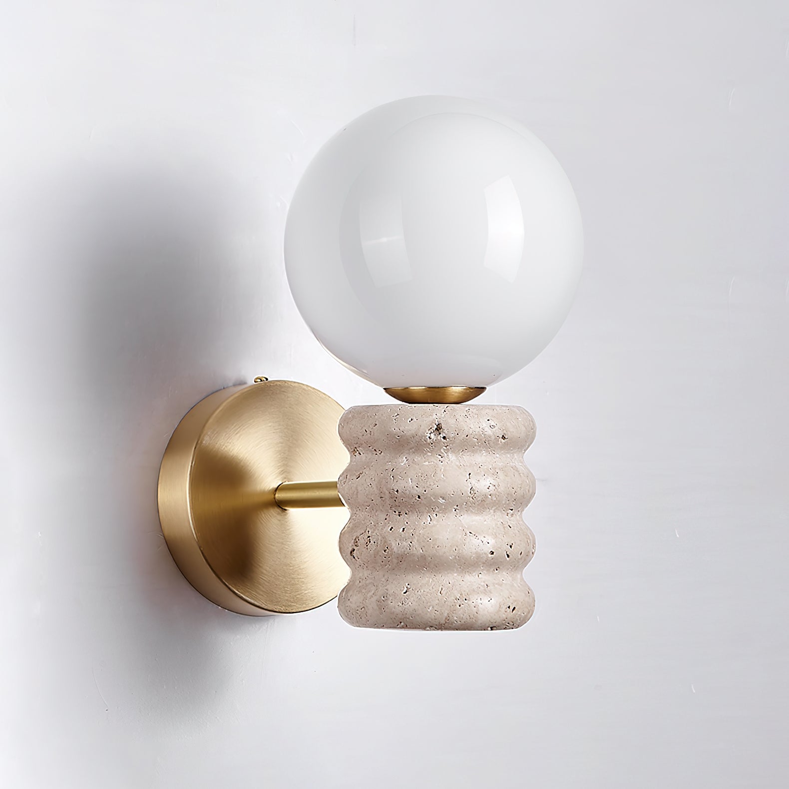 Zevelara Stacked Travertine Wall Light - Neutralighting