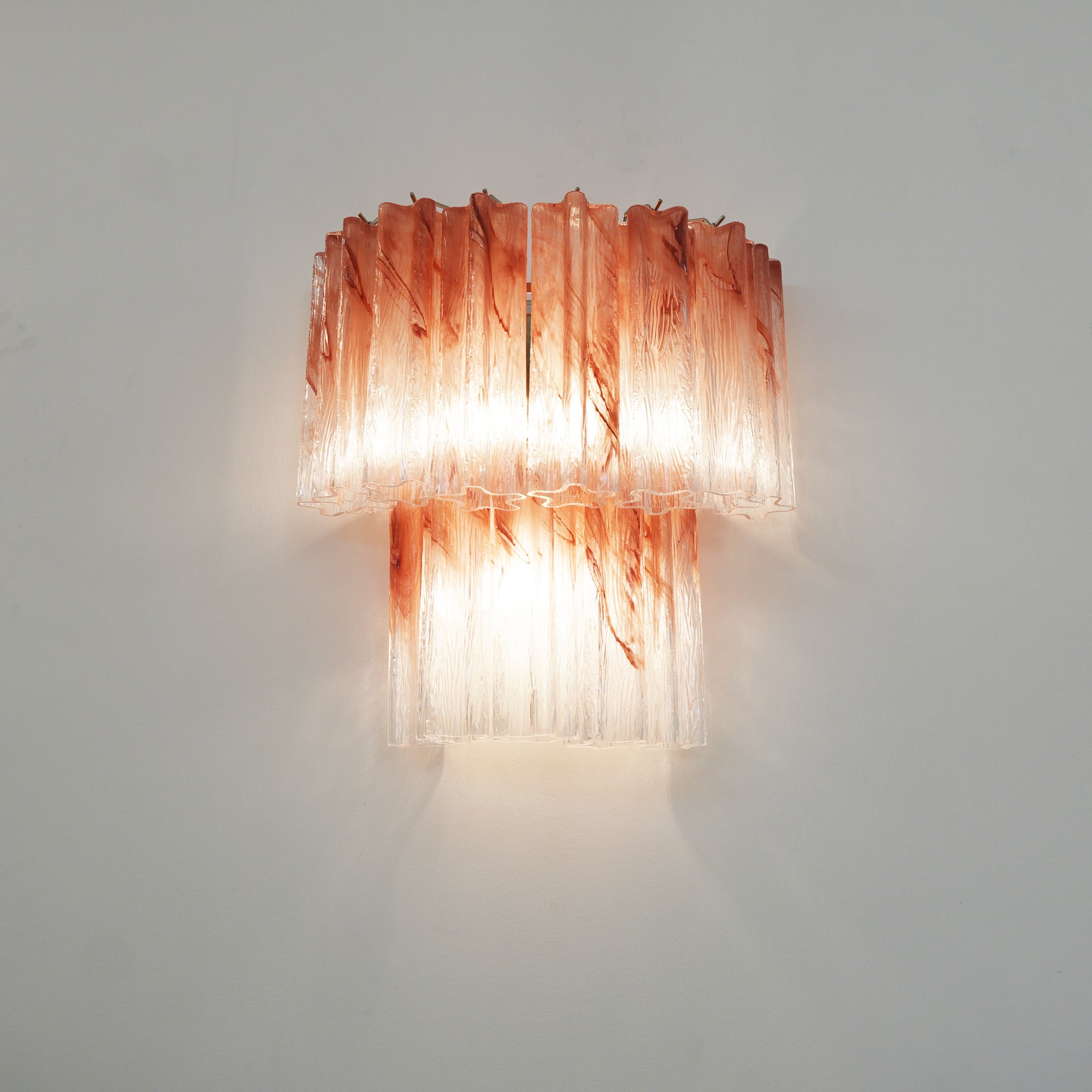Aurora Wall Light Rose Glass Blades Romantic Watercolor - Neutralighting