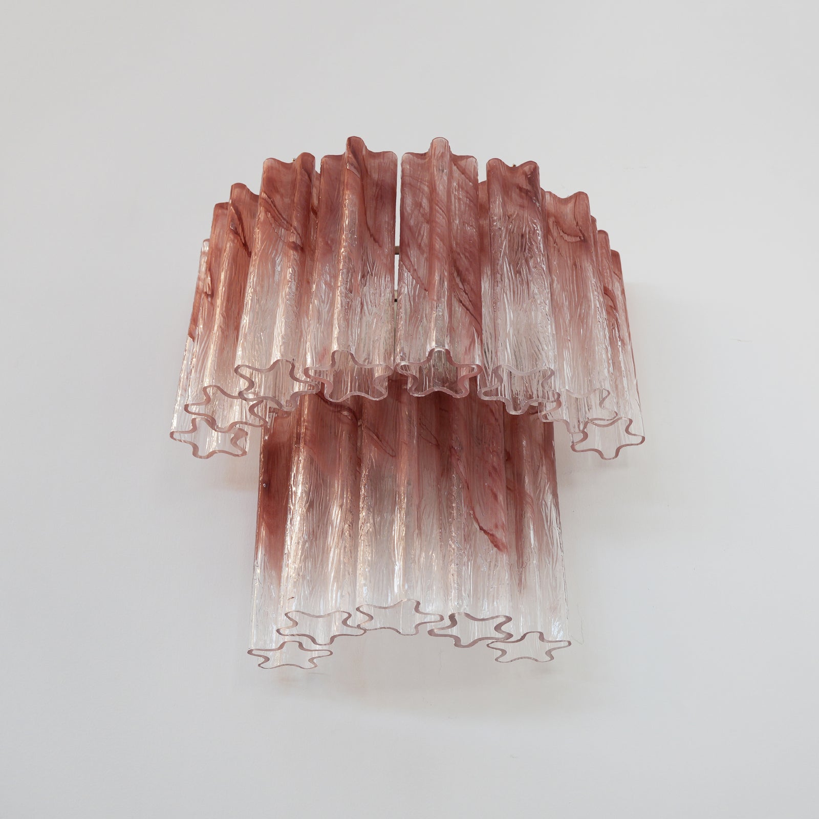 Aurora Wall Light Rose Glass Blades Romantic Watercolor - Neutralighting