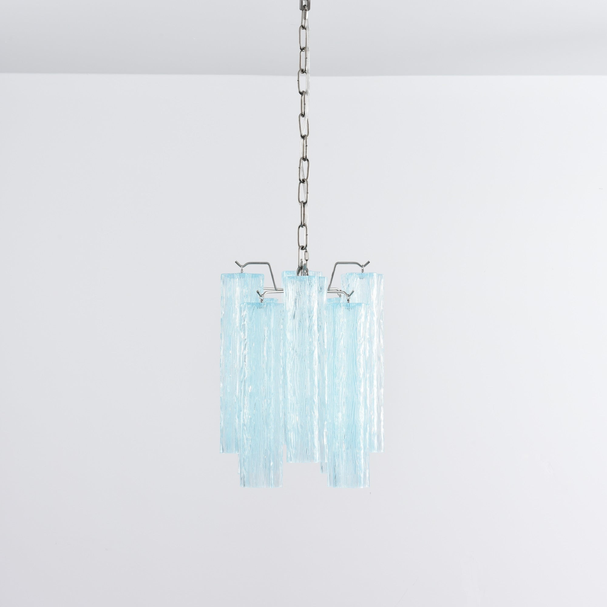 Aurora Chandelier Pink Gradient Murano Glass