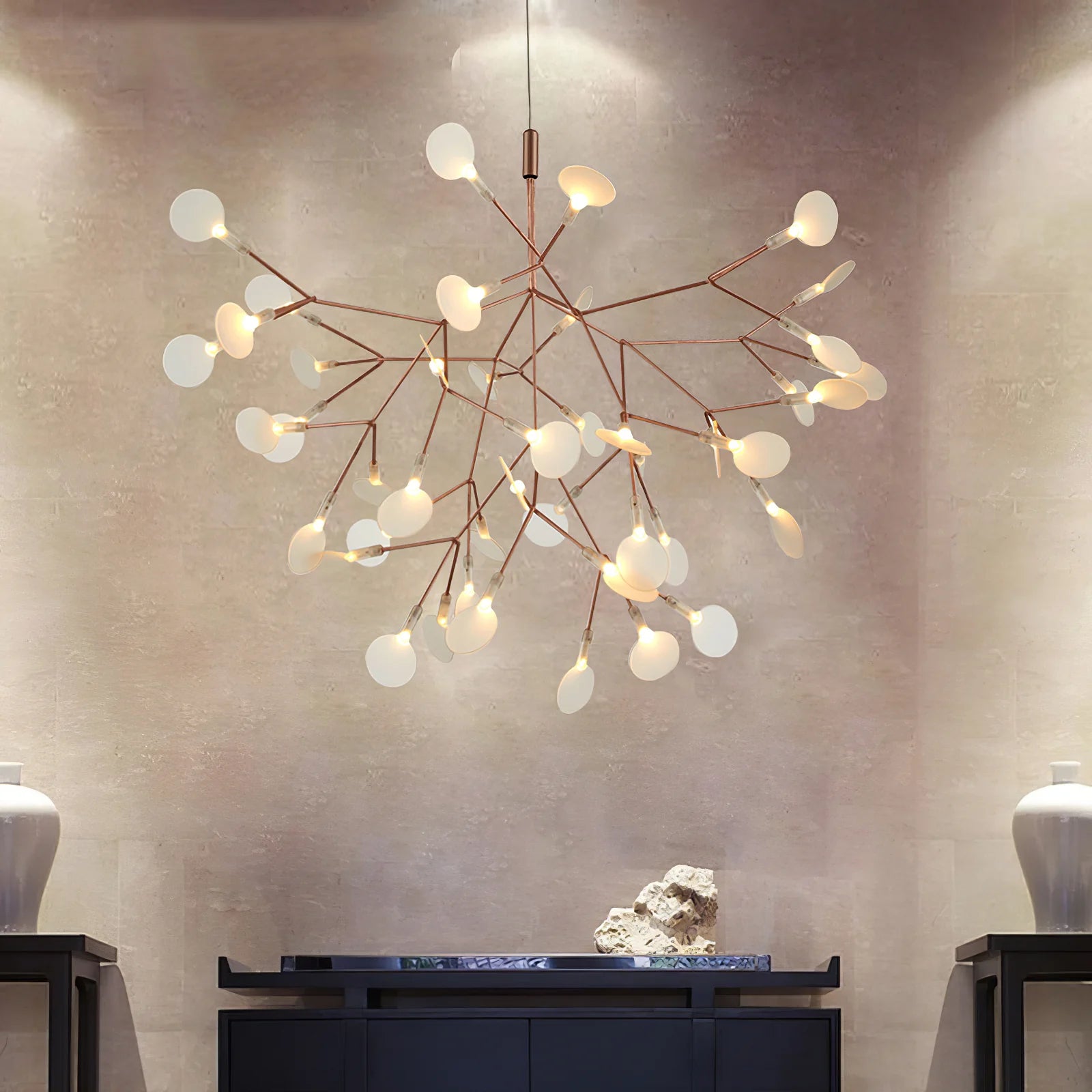 Lior Unique Sputnik Art Deco Firefly Chandelier. Living Room/ Bedroom - Neutralighting