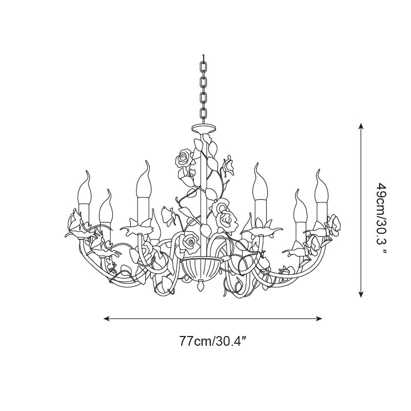 Evelisse Vintage White Chandelier - Neutralighting