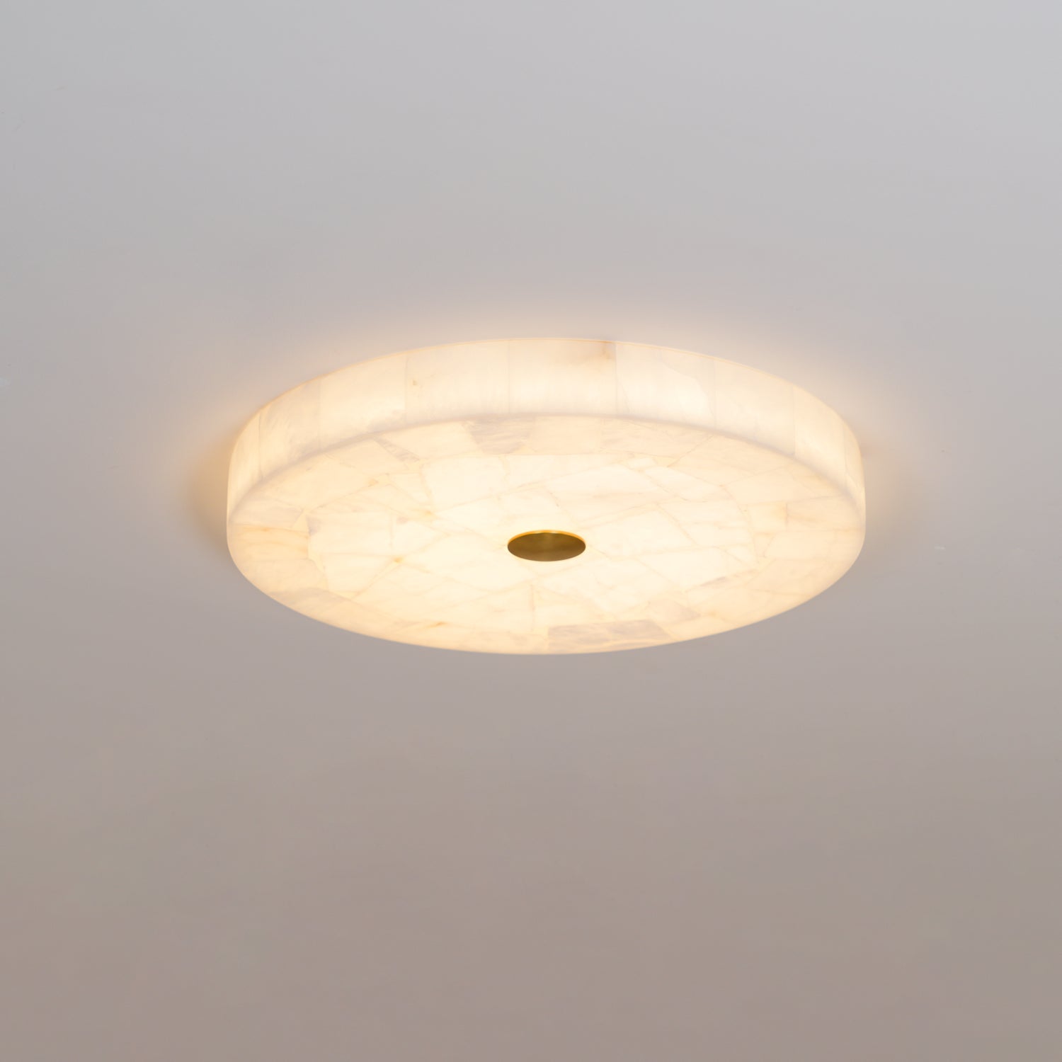 Delya Round Alabaster Ceiling Lamp - Neutralighting
