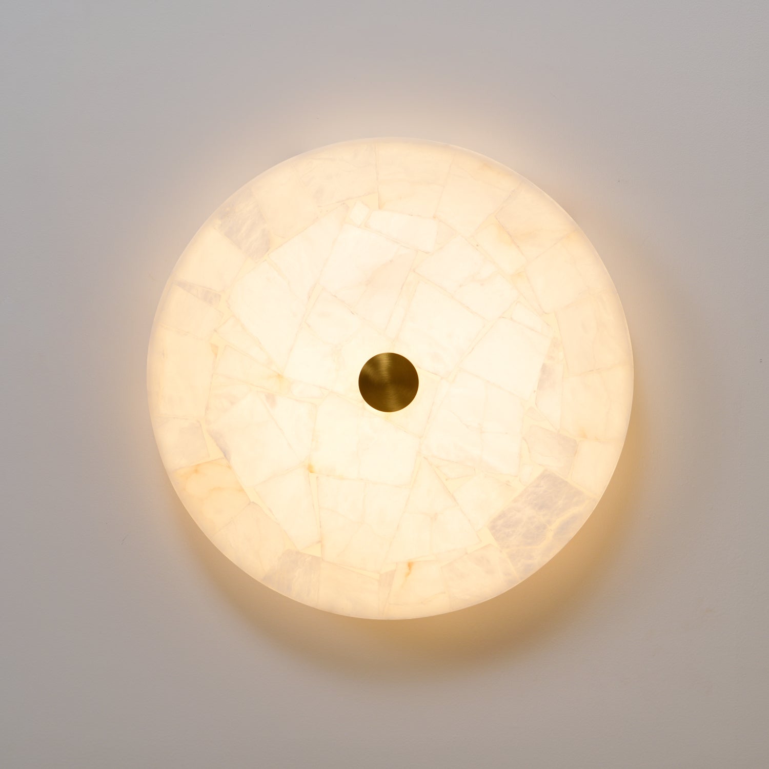 Delya Round Alabaster Ceiling Lamp - Neutralighting