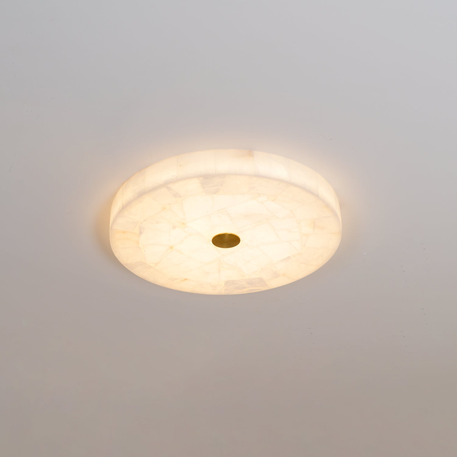 Delya Round Alabaster Ceiling Lamp - Neutralighting