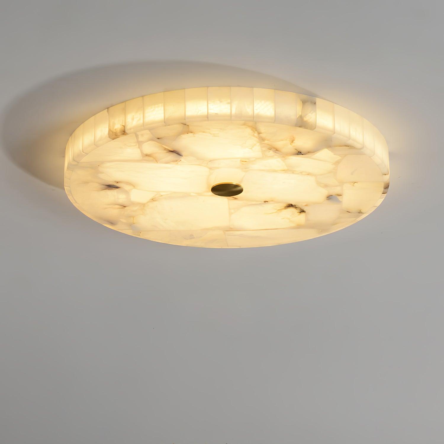 Delya Round Alabaster Ceiling Lamp - Neutralighting