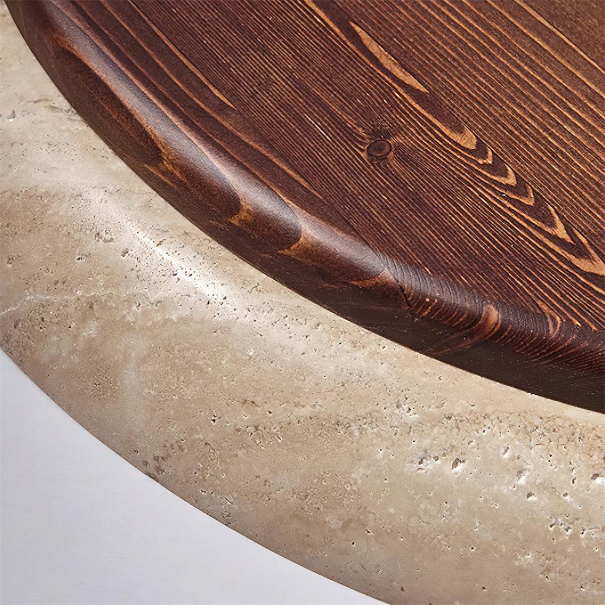 Halo Round Travertine Ceiling Light - Neutralighting